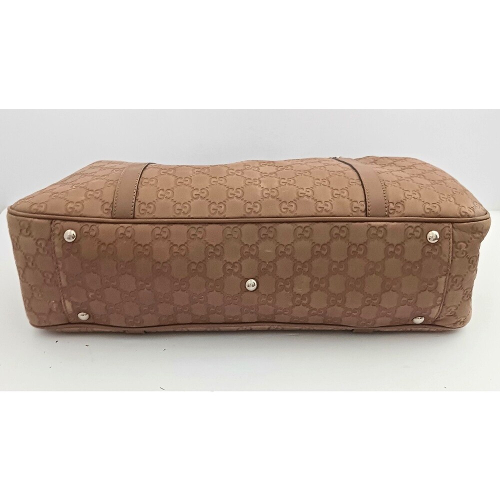 GUCCI GG Twins Guccissima Tan Brown Leather 232956 Tote Bag Made in Italy - Picture 13 of 16